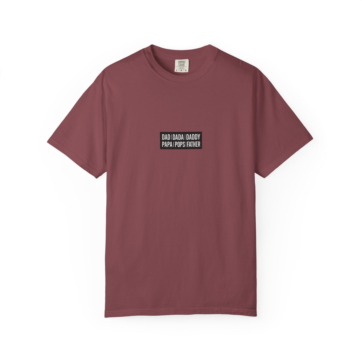 Father Names Line-Up T-Shirt - Minimalist Dad Typography Tee