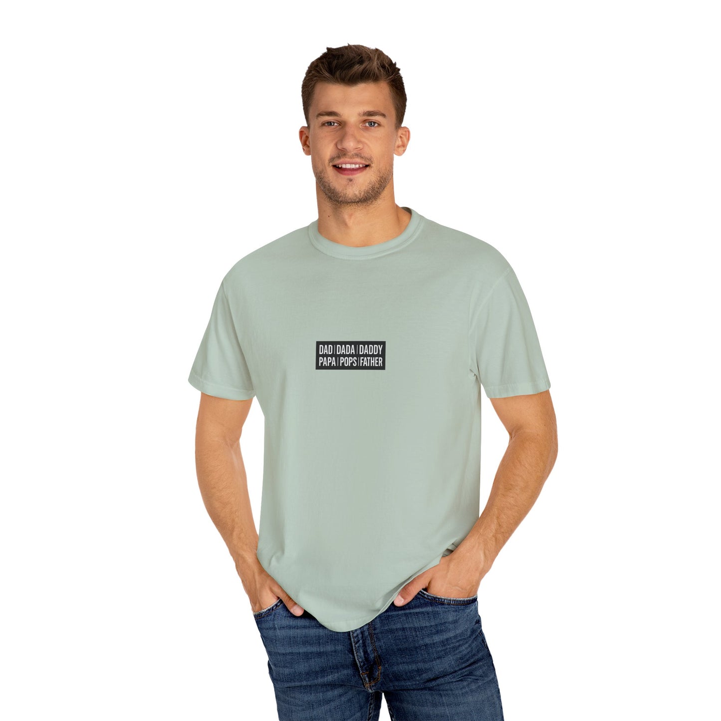 Father Names Line-Up T-Shirt - Minimalist Dad Typography Tee