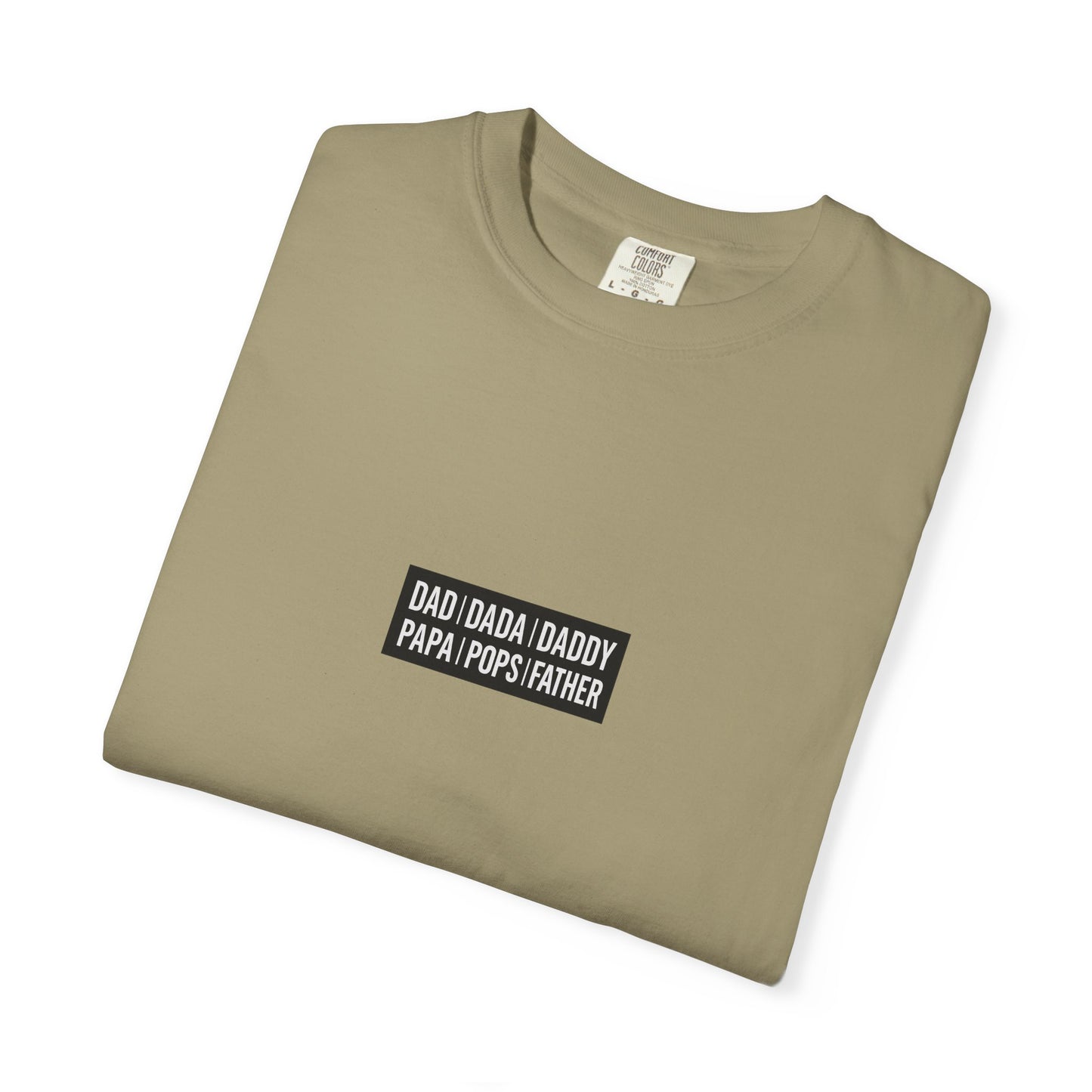 Father Names Line-Up T-Shirt - Minimalist Dad Typography Tee