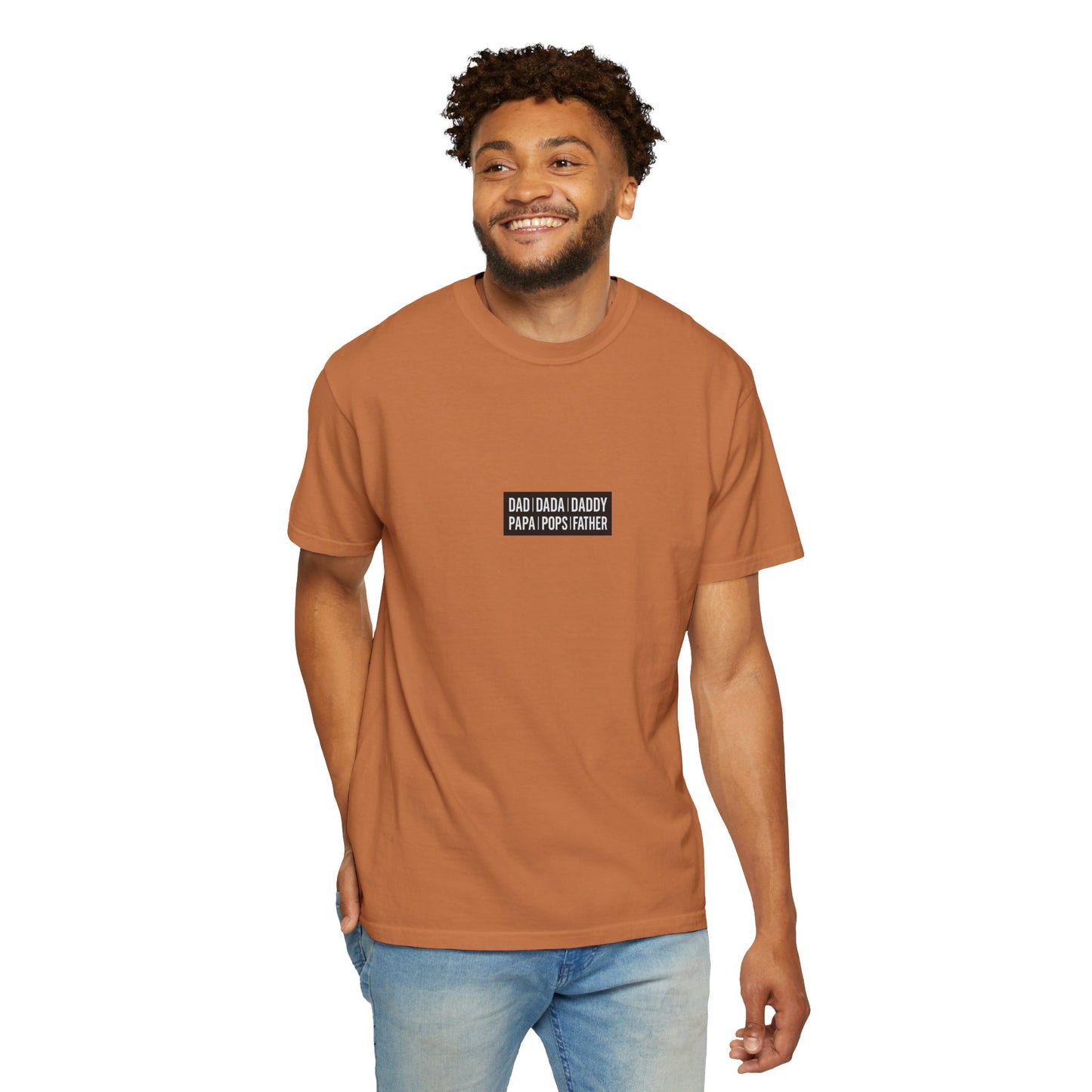 Father Names Line-Up T-Shirt - Minimalist Dad Typography Tee