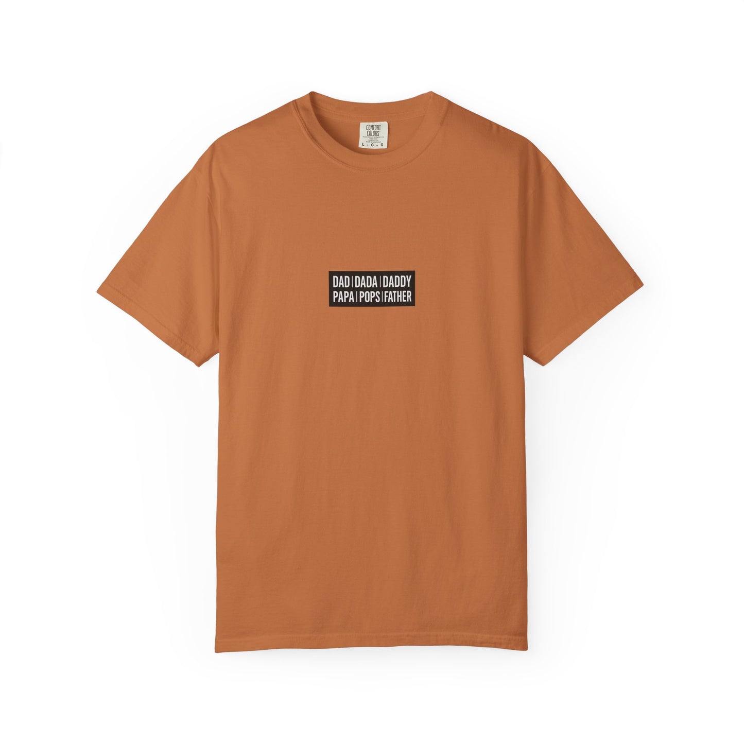 Father Names Line-Up T-Shirt - Minimalist Dad Typography Tee