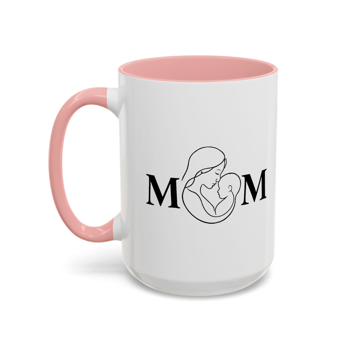 Mom Love Accent Coffee Mug - Perfect Gift for Mother's Day & Special Occasions