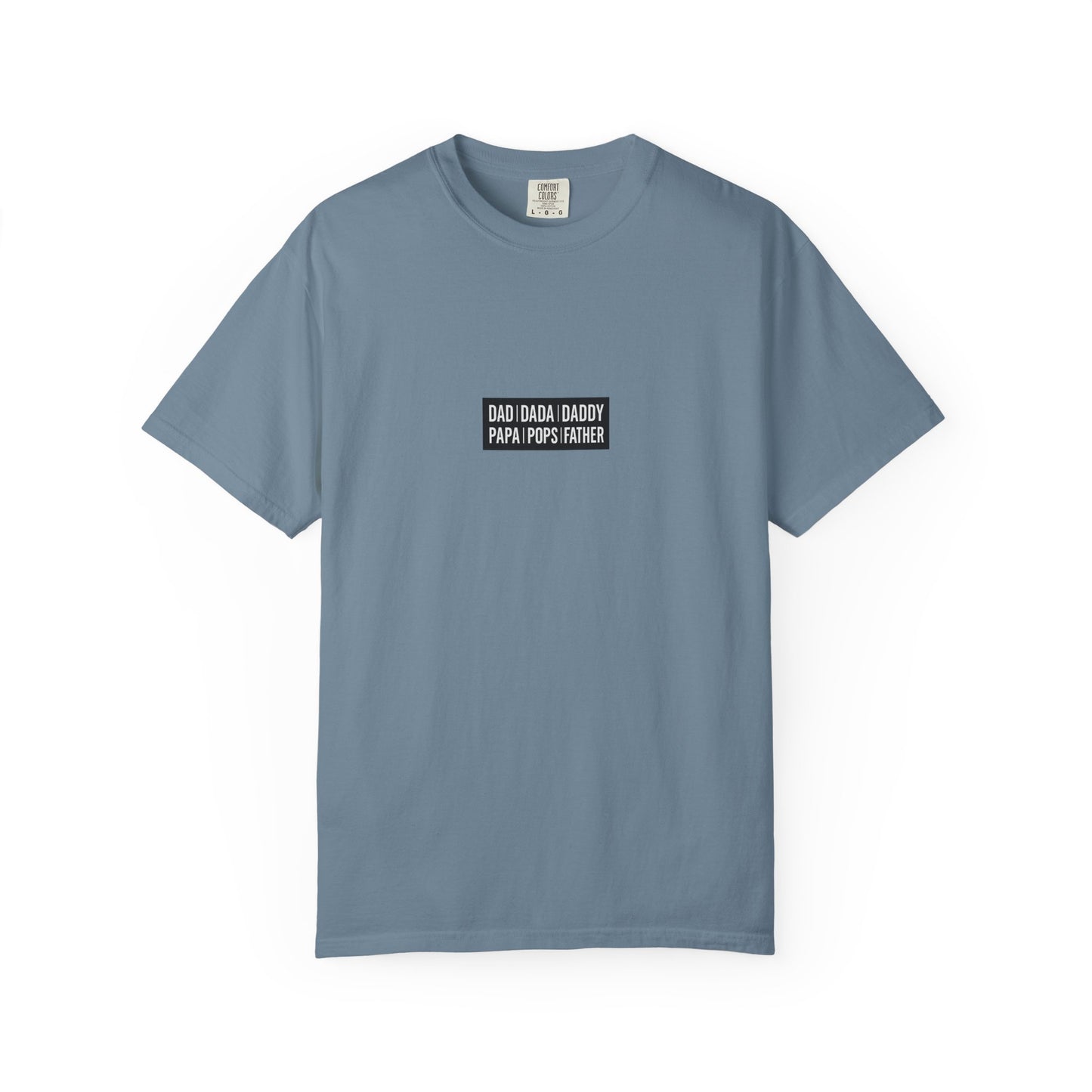 Father Names Line-Up T-Shirt - Minimalist Dad Typography Tee